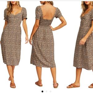 Billabong Love Letters Floral Midi Dress